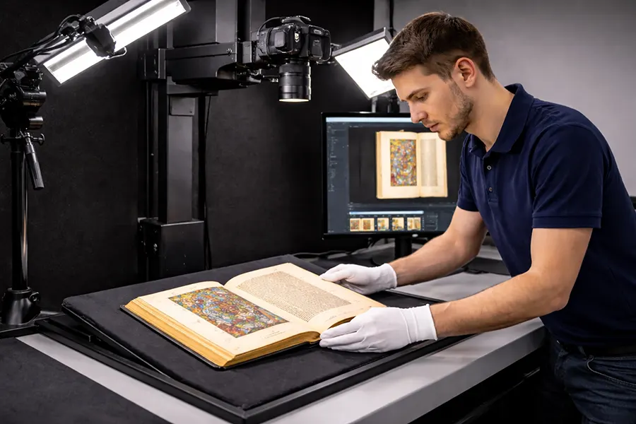 Book Scanner Services - Overhead Scanner